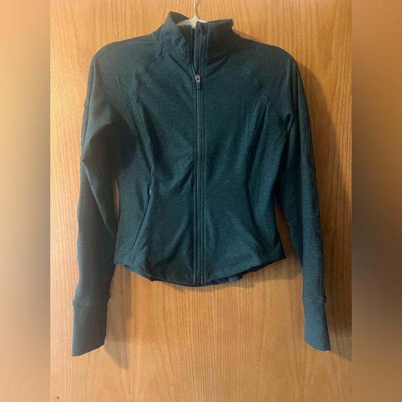 Danskin Full Zip Athletic Jacket, Heathered Blue-Green/Turquoise,Women’s Size XS - Picture 10 of 12
